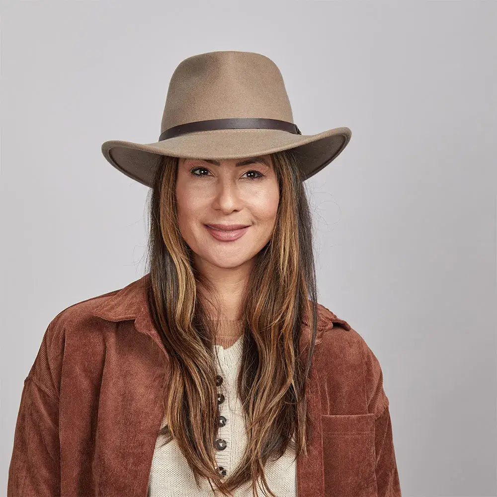 American Hat Makers - Crushable Wool Felt Outback Hat - Style Pathfinder