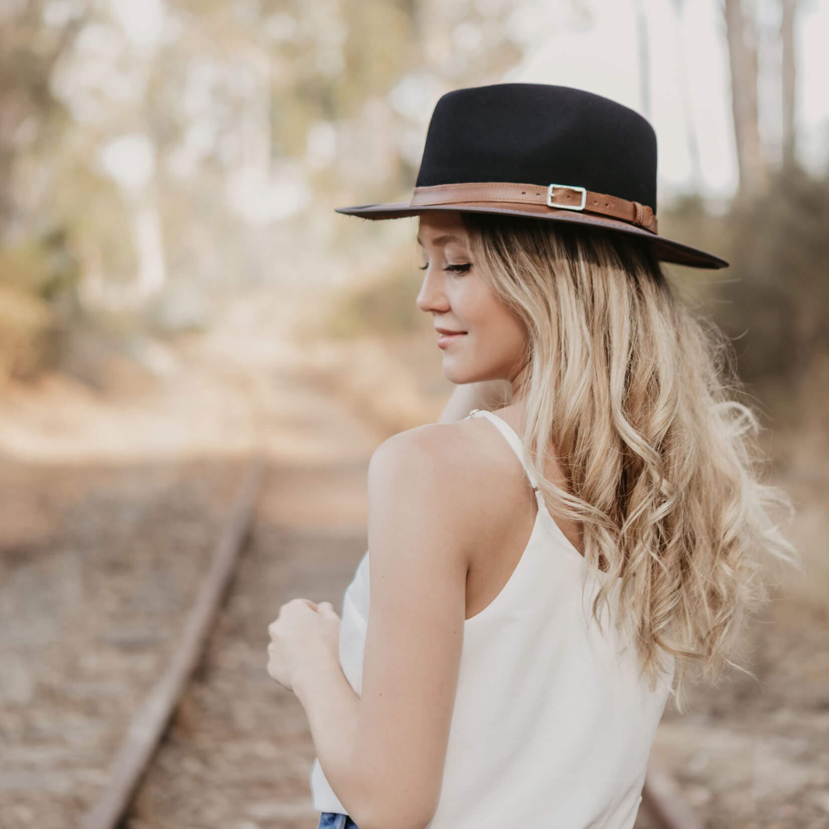 American Hat Makers - Wool Felt Leather Outdoor Fedora Style - Summit