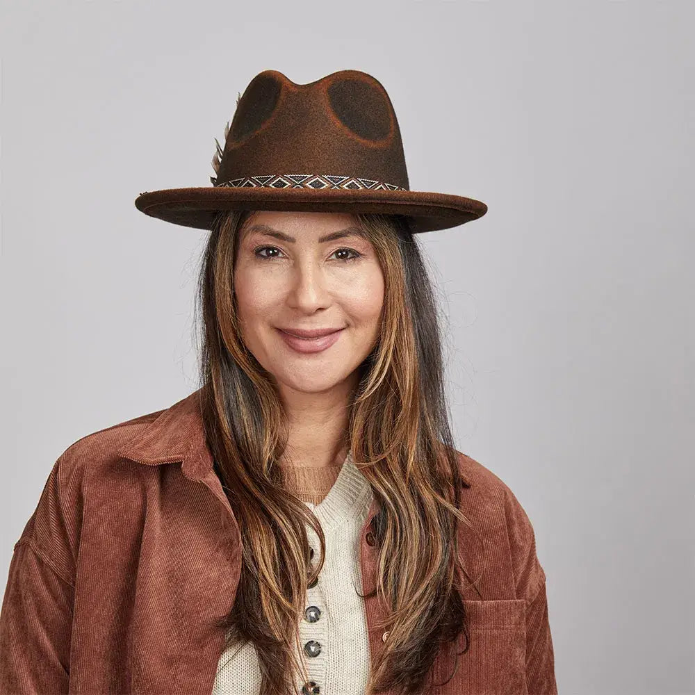 American Hat Makers - Crushable Wool Felt Fedora Hat- Style Backroads