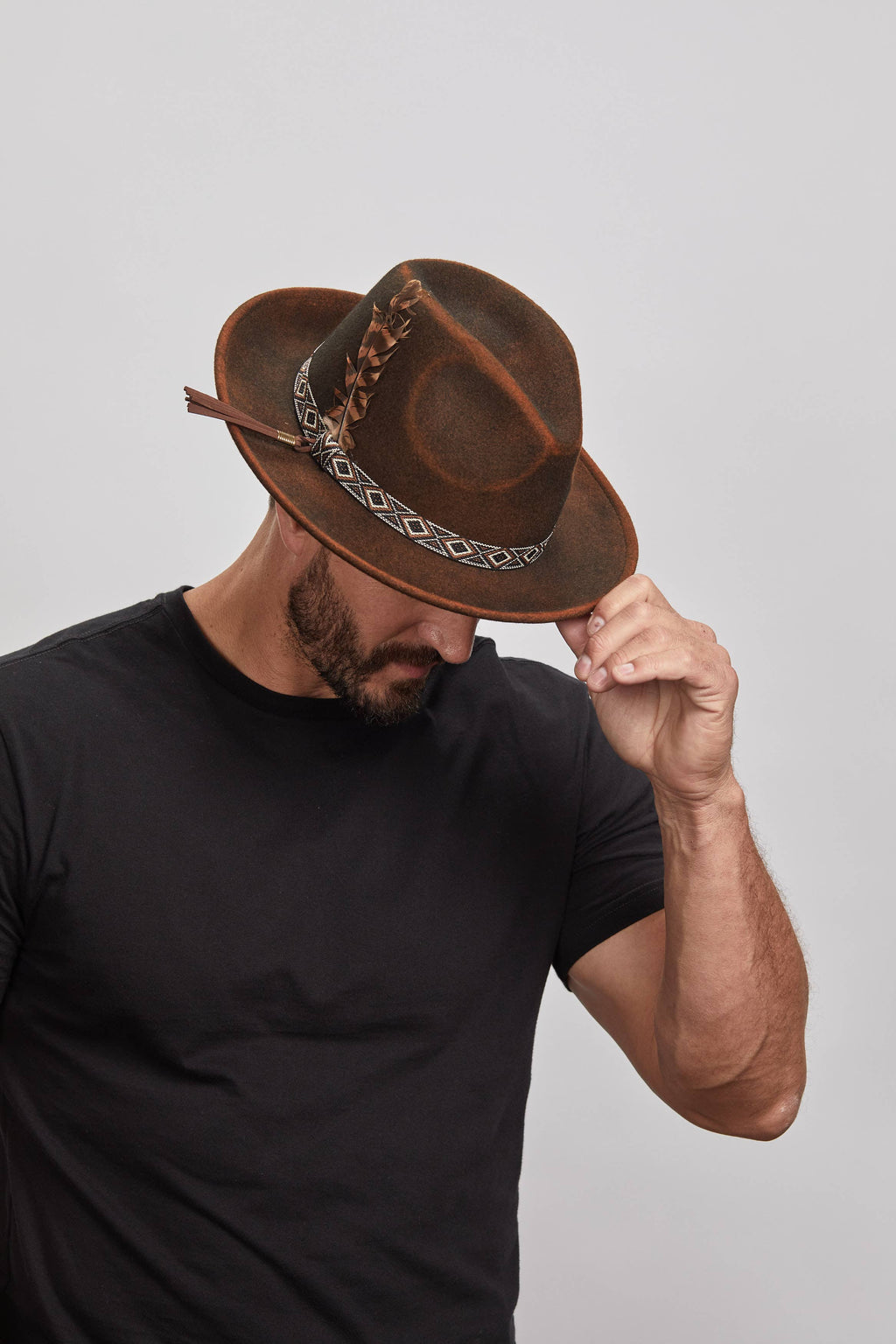 American Hat Makers - Crushable Wool Felt Fedora Hat- Style Backroads