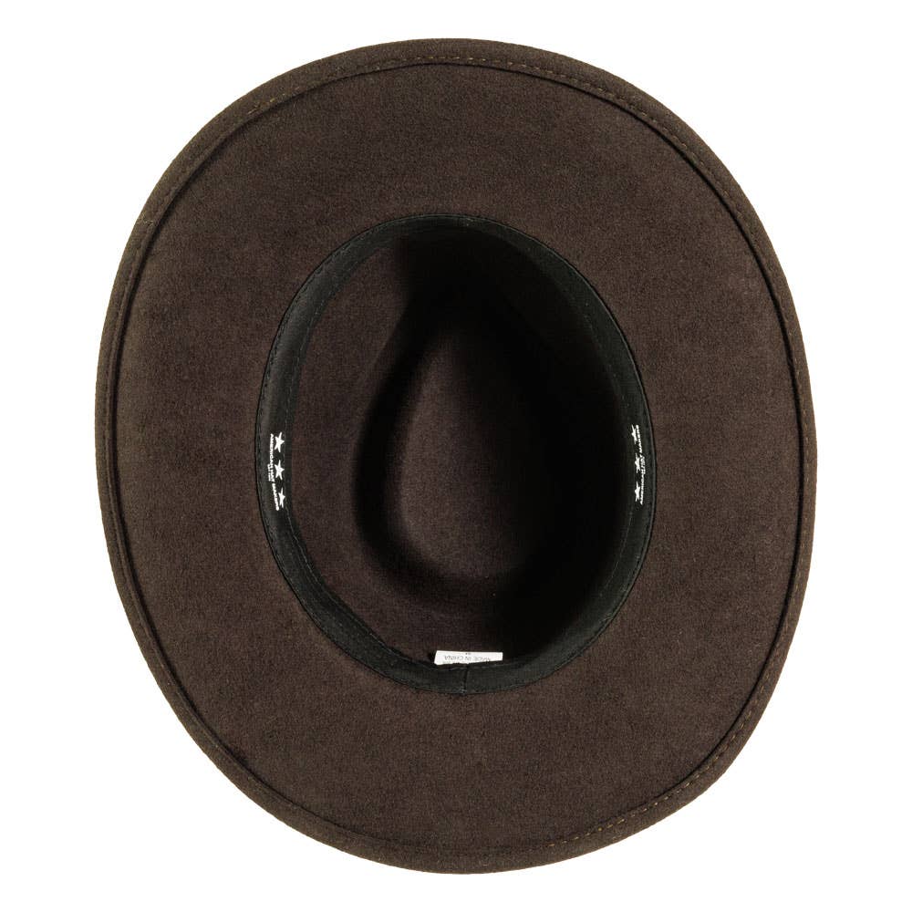 American Hat Makers - Crushable Wool Felt Outback Hat - Style Pathfinder