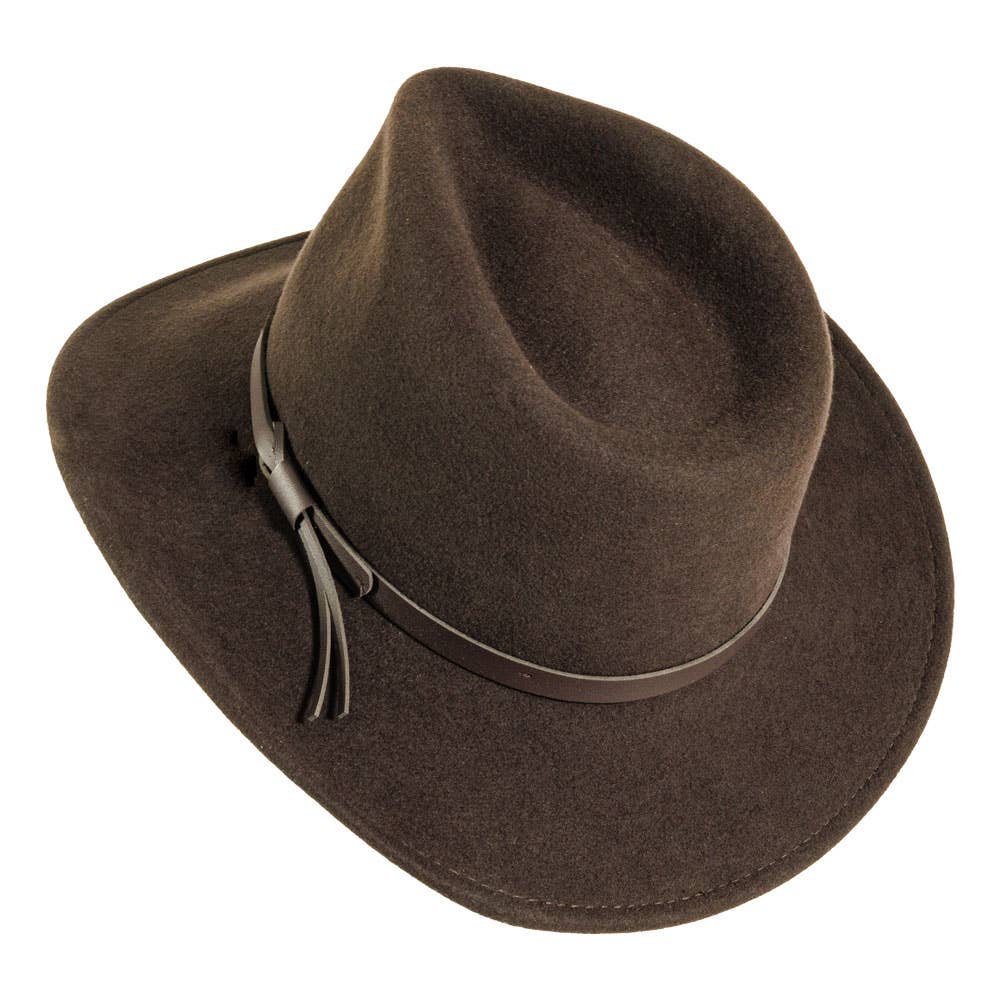 American Hat Makers - Crushable Wool Felt Outback Hat - Style Pathfinder