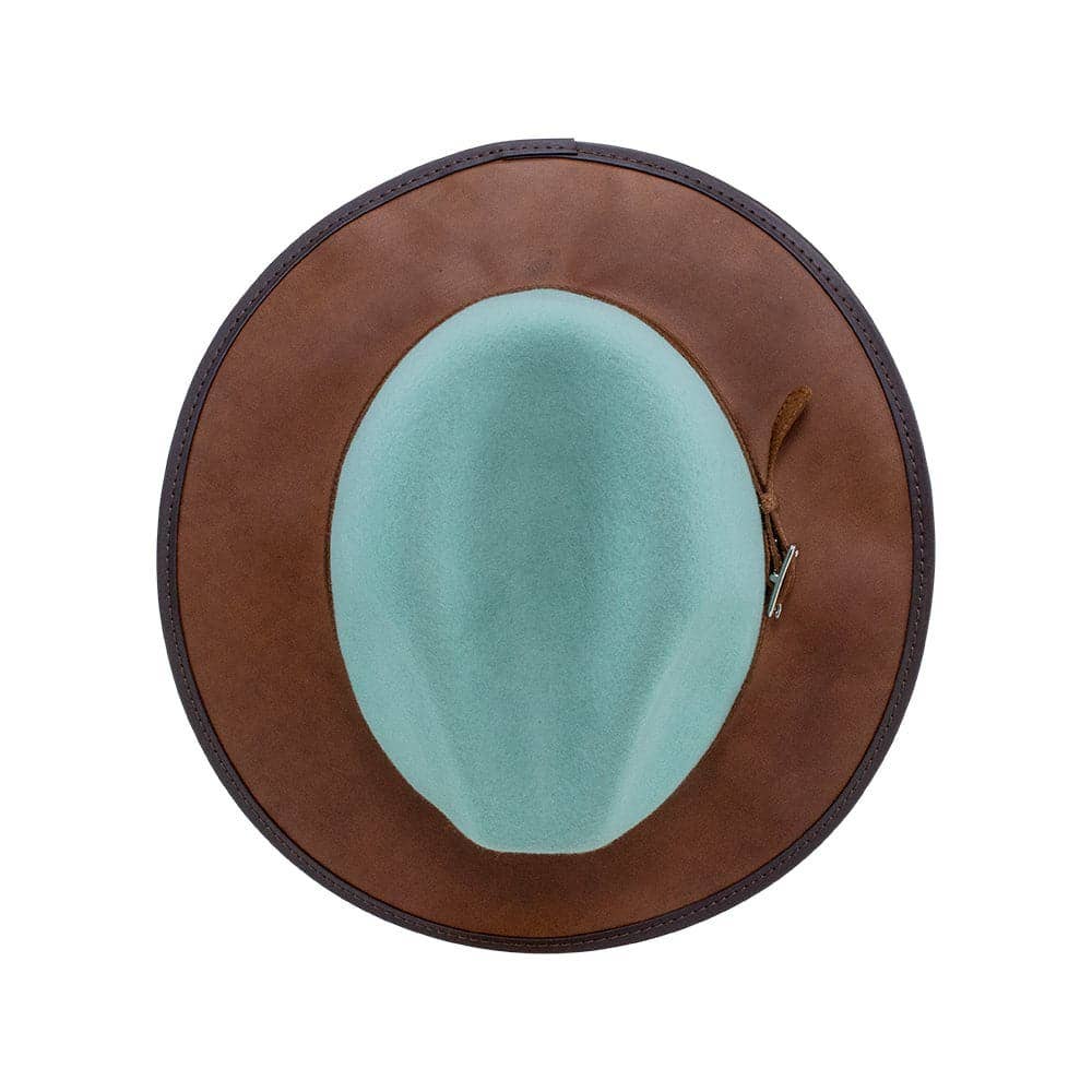 American Hat Makers - Wool Felt Leather Outdoor Fedora Style - Summit