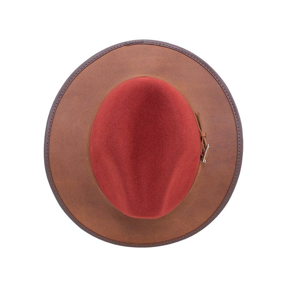 American Hat Makers - Wool Felt Leather Outdoor Fedora Style - Summit