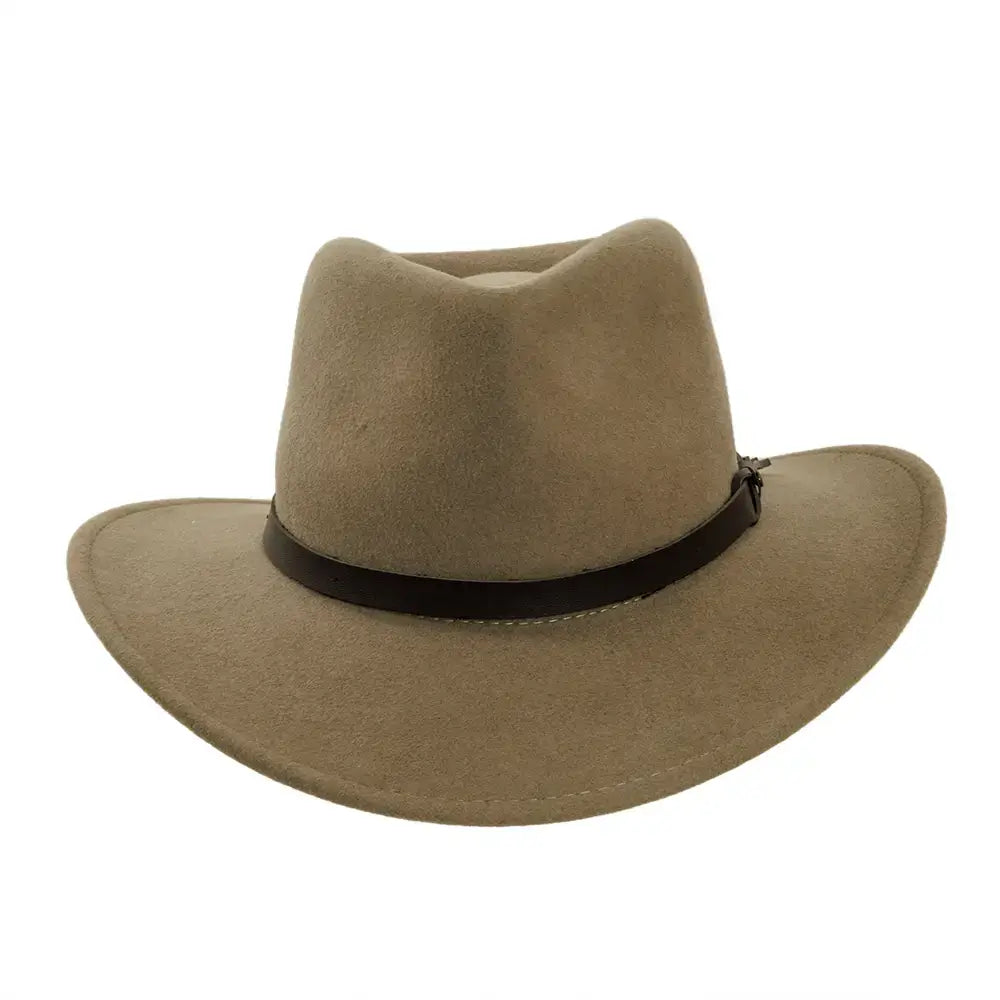 American Hat Makers - Crushable Wool Felt Outback Hat - Style Pathfinder