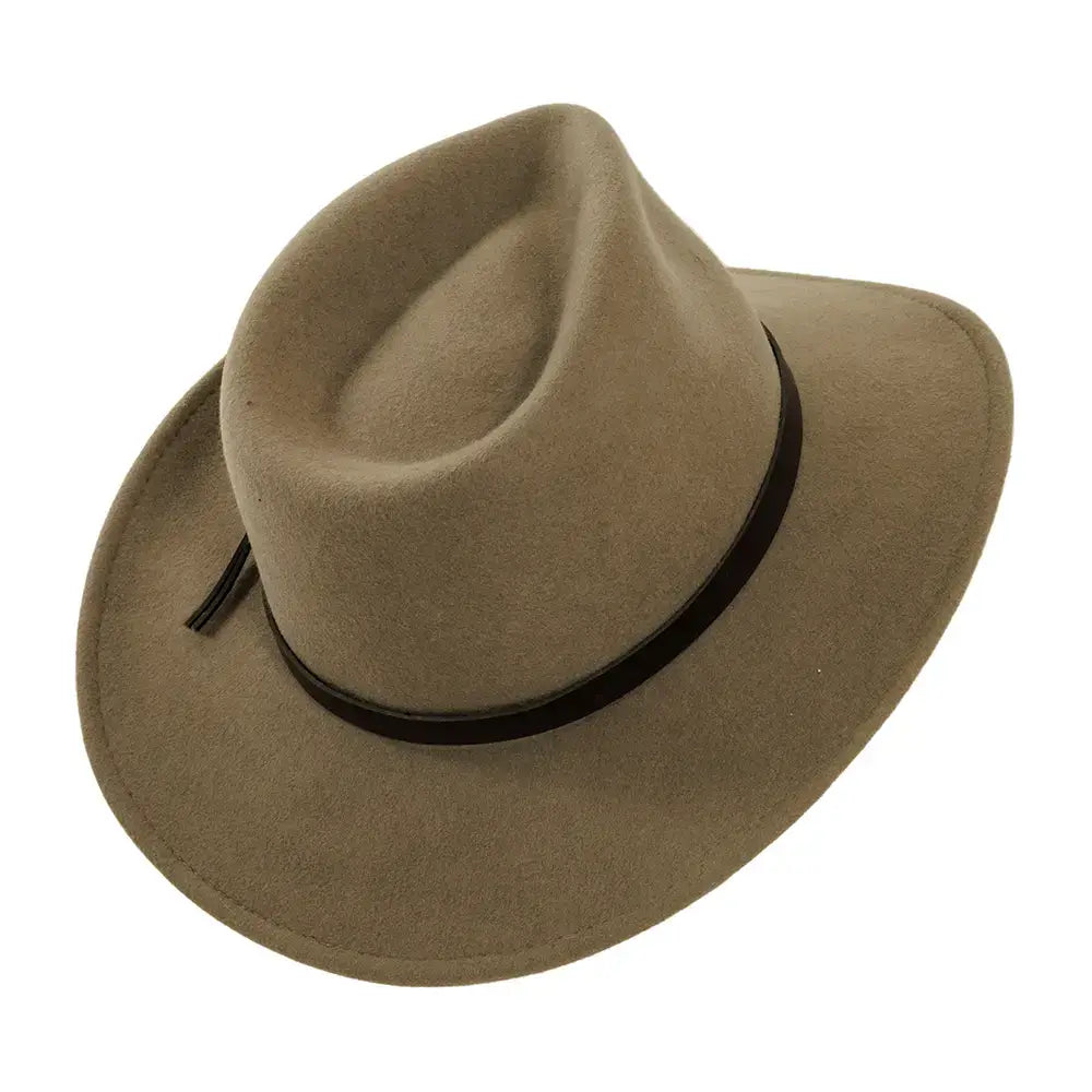 American Hat Makers - Crushable Wool Felt Outback Hat - Style Pathfinder