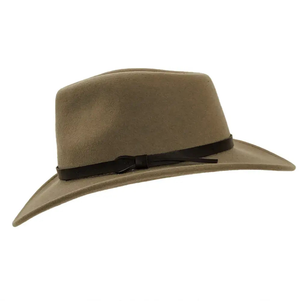 American Hat Makers - Crushable Wool Felt Outback Hat - Style Pathfinder
