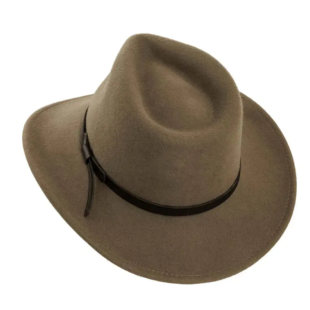 American Hat Makers - Crushable Wool Felt Outback Hat - Style Pathfinder