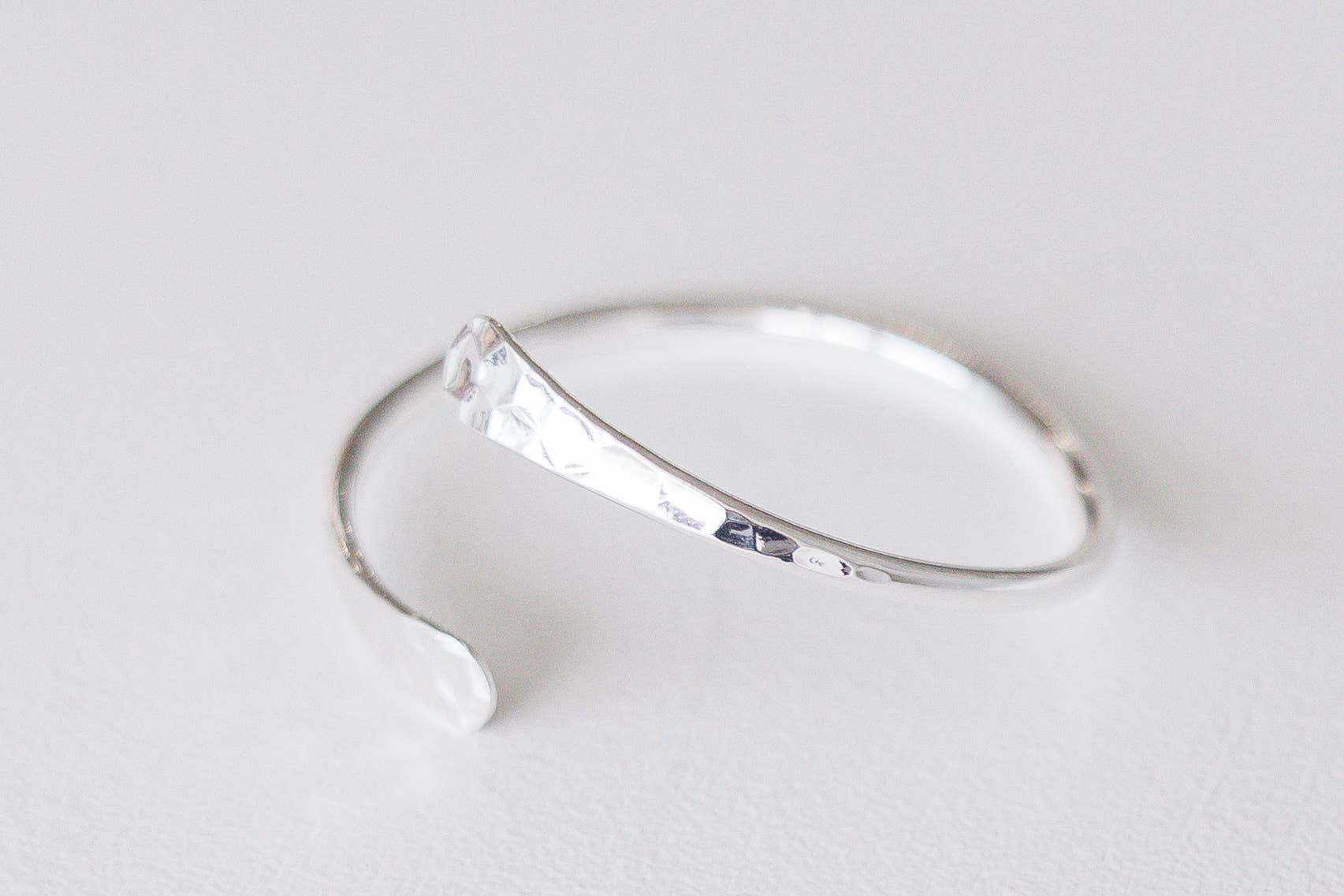 Aven - Open silver cuff adjustable