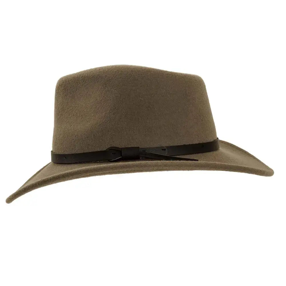 American Hat Makers - Crushable Wool Felt Outback Hat - Style Pathfinder