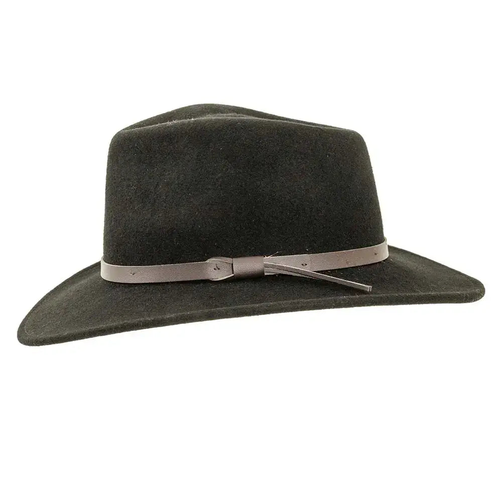 American Hat Makers - Crushable Wool Felt Outback Hat - Style Pathfinder