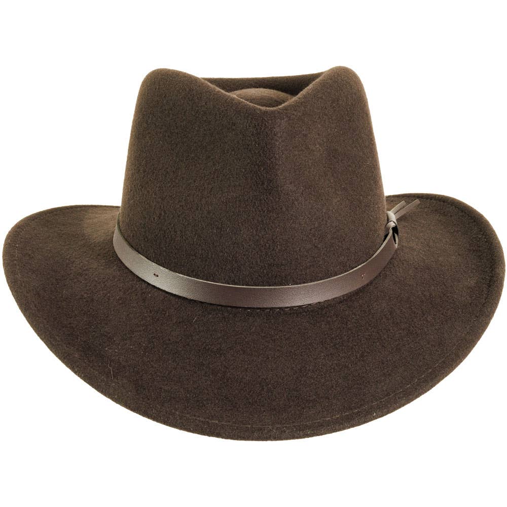 American Hat Makers - Crushable Wool Felt Outback Hat - Style Pathfinder